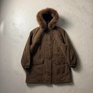Vintage Gallery Fur Hooded Women's M Coat
